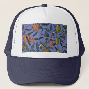 Casquette Papier peint coloré Grenade Bleue de William Morri
