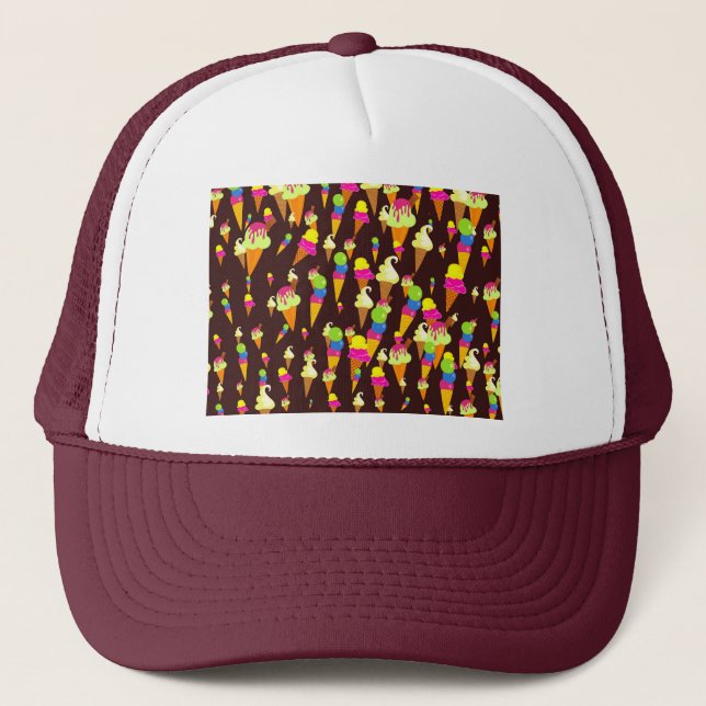 Casquette Papier peint de glace (Devant)