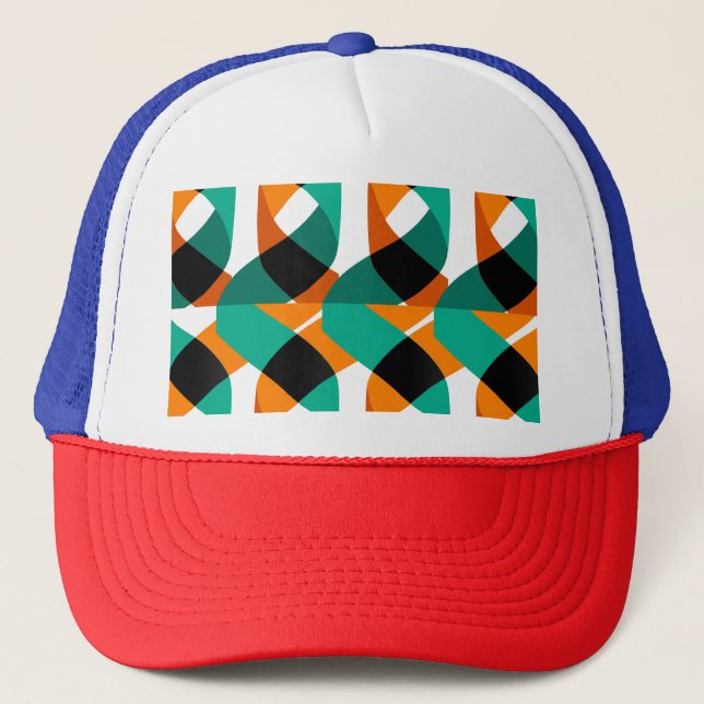 Casquette Papier peint rétro : Conception Vintage (Devant)
