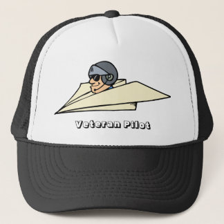 Casquette Papier pilote vétéran Avion Drôle Cartoon