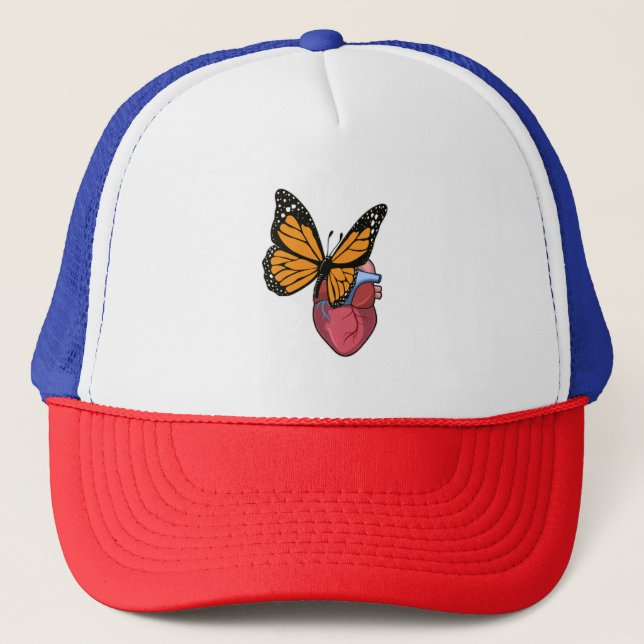 Casquette Papillon au coeur (Devant)