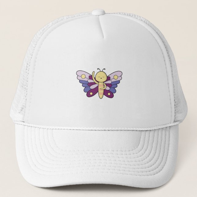 Casquette Papillon avec points (Devant)
