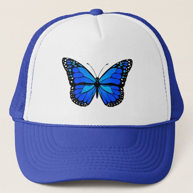 Casquette Papillon bleu (Devant)