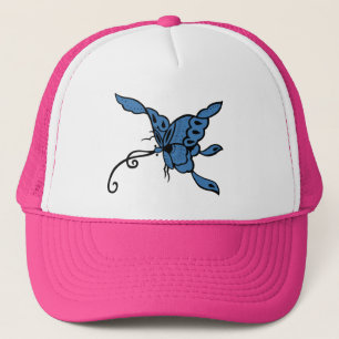 Casquette papillon bleu