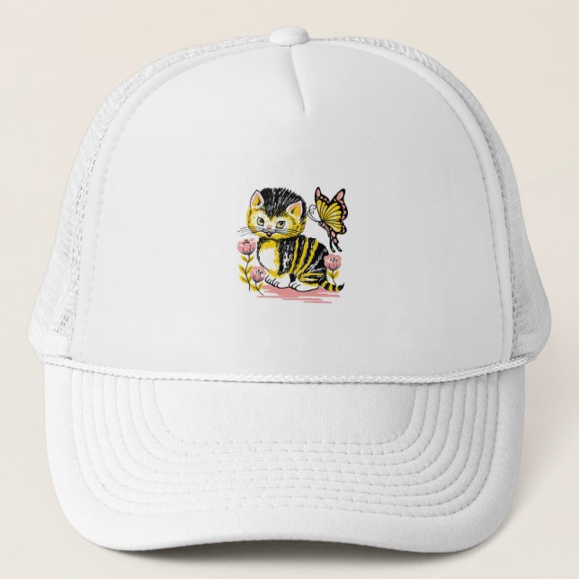 Casquette Papillon & Chaton (Devant)