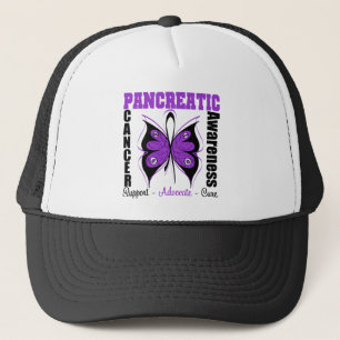 Casquette Papillon de conscience de Cancer pancréatique