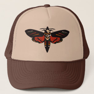 Casquette Papillon de nuit Crane tete de mort skull