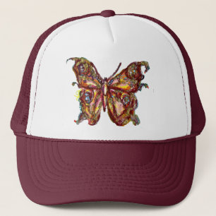 CASQUETTE PAPILLON EN PAILLETTES D'OR