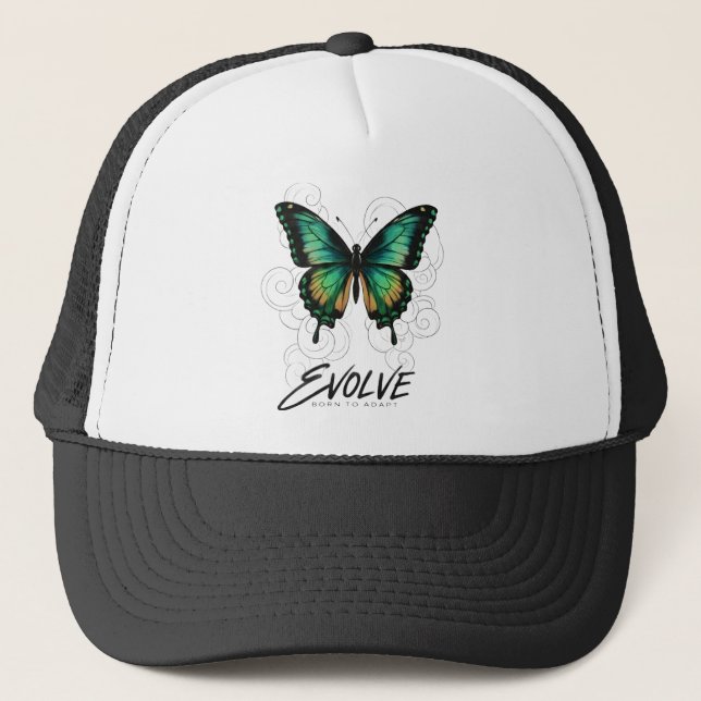 Casquette Papillon Éthéré "ÉVOLUER (Devant)