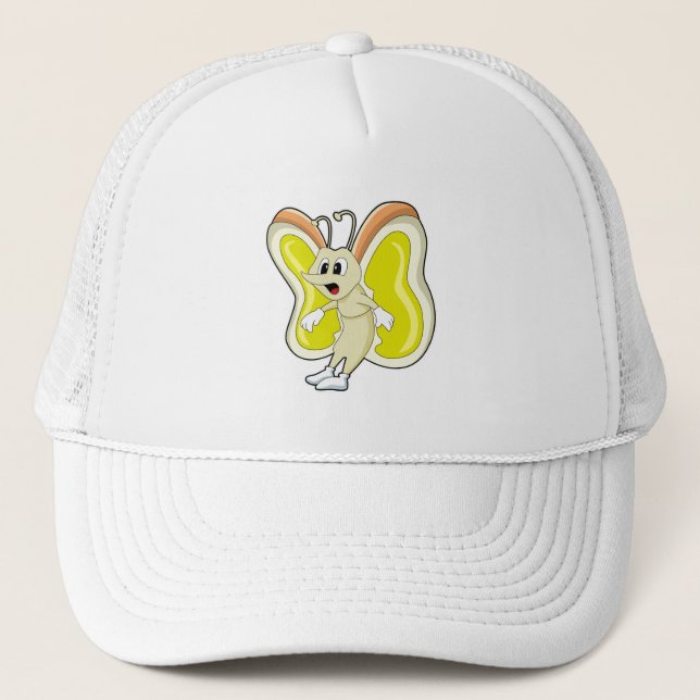 Casquette Papillon jaune (Devant)