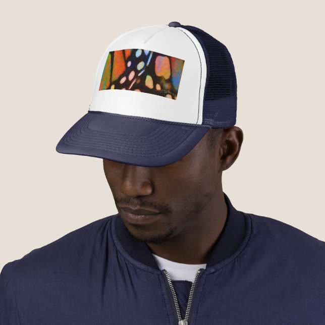 Casquette Papillon monarque (En situation)