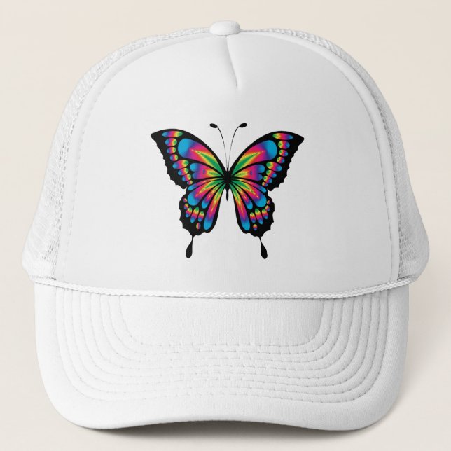 Casquette Papillon multicolore (Devant)