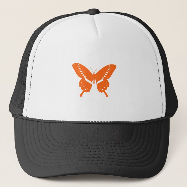 Casquette Papillon Orange (Devant)