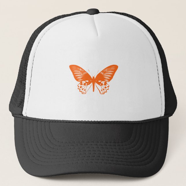 Casquette Papillon Orange (Devant)