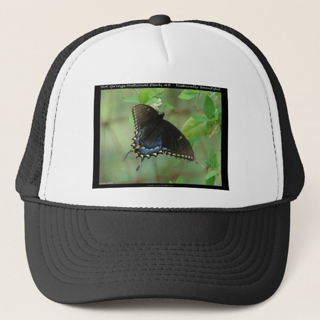 Casquette Papillon swallowtail du Parc national de Hot Sprin (Devant)