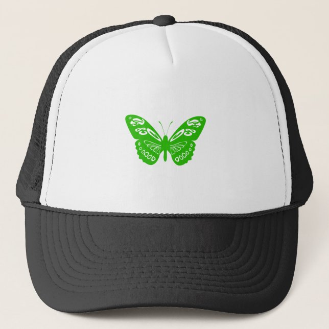 Casquette Papillon Vert (Devant)