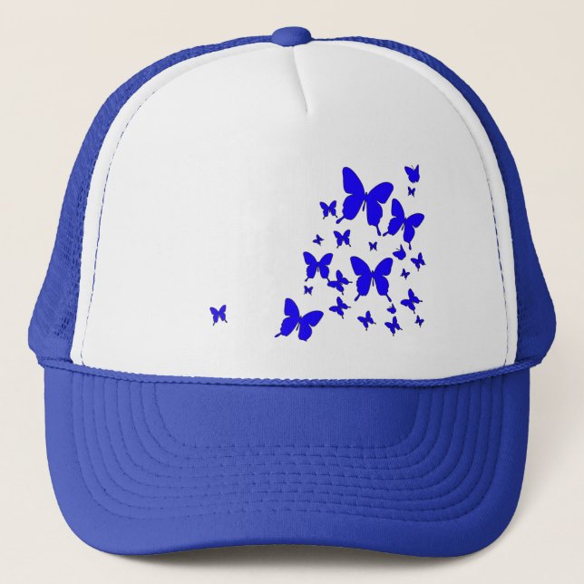 Casquette Papillons bleus (Devant)
