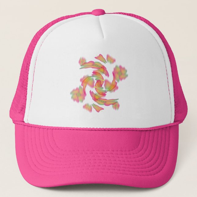 Casquette Papillons & Fleurs (Devant)