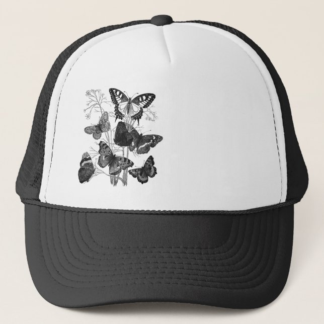 Casquette Papillons papillon vintage Imprimer (Devant)