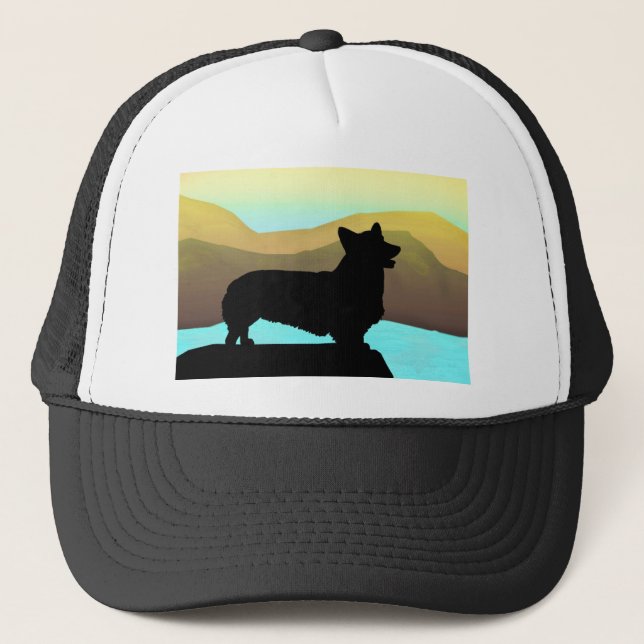 Casquette Par le corgi de Gallois de mer (Devant)