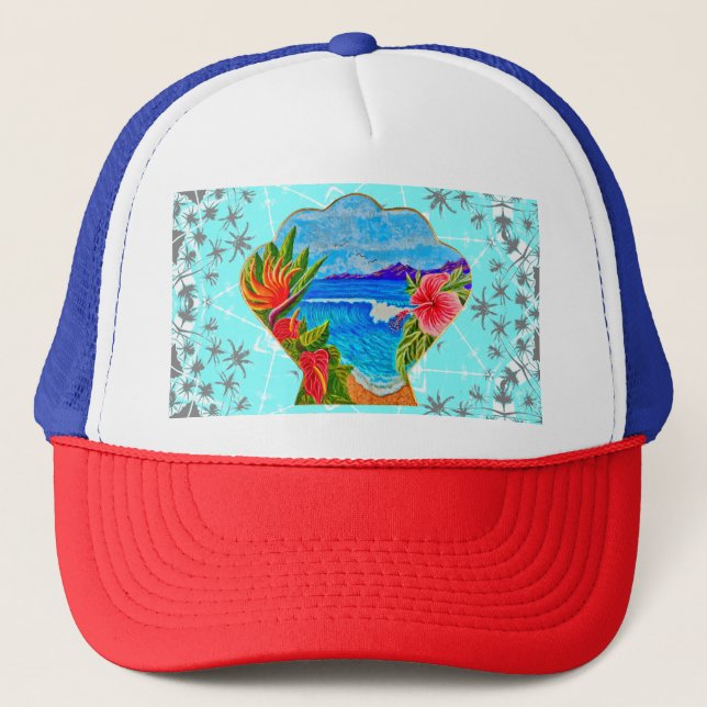 Casquette Paradis hawaïen (Devant)