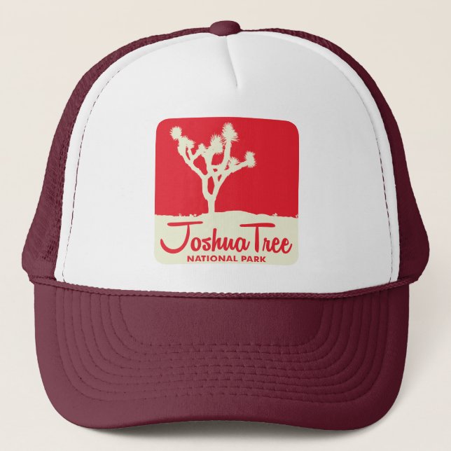 Casquette Parc national d'arbre de Joshua - rouge (Devant)