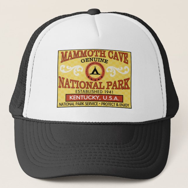 Casquette Parc national de caverne gigantesque (Devant)