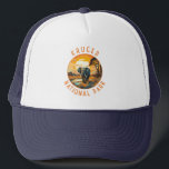Casquette Parc national de Kruger Afrique du Sud Elephant Re<br><div class="desc">Conception d'oeuvres vectorielles Kruger. Le parc national Kruger,  situé dans le nord-est de l'Afrique du Sud,  est l'une des plus grandes réserves de gibier d'Afrique. Sa forte densité d'animaux sauvages comprend les Big 5 : lions,  léopards,  rhinocéros,  éléphants et buffles.</div>