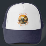 Casquette Parc national de Kruger Afrique du Sud Elephant Re<br><div class="desc">Conception d'oeuvres vectorielles Kruger. Le parc national Kruger,  situé dans le nord-est de l'Afrique du Sud,  est l'une des plus grandes réserves de gibier d'Afrique. Sa forte densité d'animaux sauvages comprend les Big 5 : lions,  léopards,  rhinocéros,  éléphants et buffles.</div>