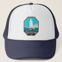 Parc national de Yellowstone Castle Geyser Vintage