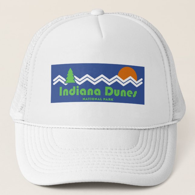 Casquette Parc national des Dunes de l'Indiana Rétro (Devant)