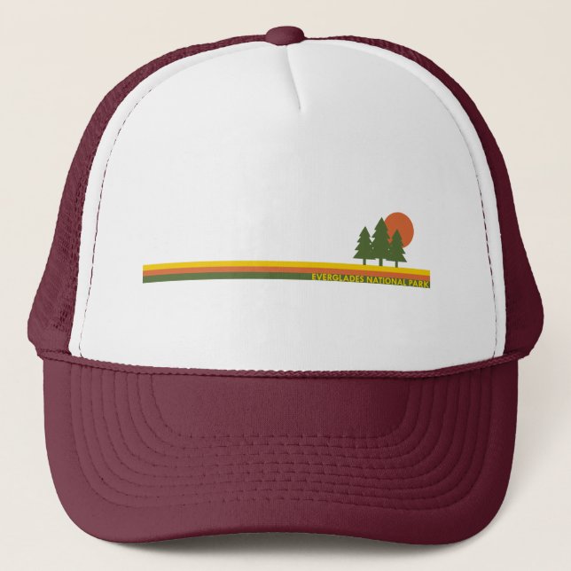 Casquette Parc national des Everglades Pins Soleil (Devant)