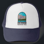 Casquette Parc national des Rocheuses Colorado Lac de l'Ours<br><div class="desc">Création d'oeuvres vectorielles Rocky Mountain. Le parc est connu pour le chemin Trail Ridge et le chemin Old Fall River,  des routes qui traversent des arbres de peuplier faux-tremble et des rivières.</div>
