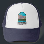 Casquette Parc national des Rocheuses Colorado Lac de l'Ours<br><div class="desc">Création d'oeuvres vectorielles Rocky Mountain. Le parc est connu pour le chemin Trail Ridge et le chemin Old Fall River,  des routes qui traversent des arbres de peuplier faux-tremble et des rivières.</div>