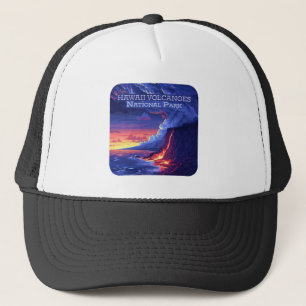 Casquette Parc national des volcans d'Hawaii Big Island Retr