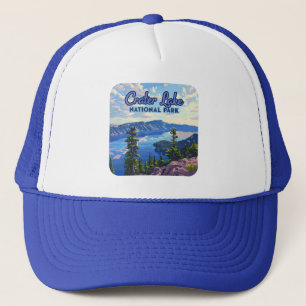 Casquette Parc national du lac Crater Oregon Retro