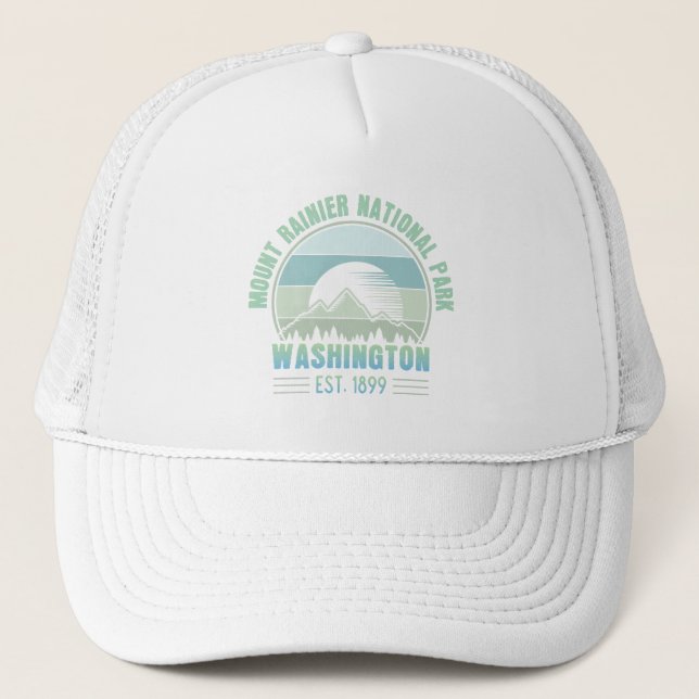 Casquette Parc national du Mont Rainier Washington USA Retro (Devant)