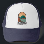 Casquette Parc national Isle Royale Michigan Vintage<br><div class="desc">Illustration vectorielle Isle Royale dans un design de fenêtre. Le parc se compose de l'île Royale et de centaines d'îles adjacentes,  ainsi que des eaux environnantes du lac Supérieur,  dans l'État du Michigan.</div>