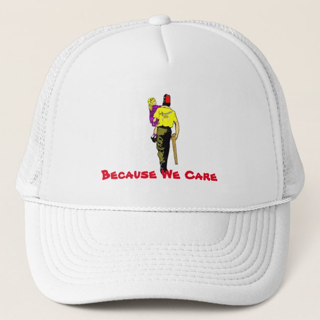 Casquette Parce que nous nous soucions (Devant)