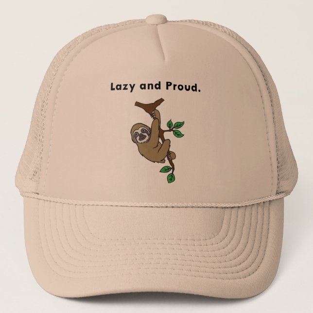 Casquette paresseux de paresse (Devant)