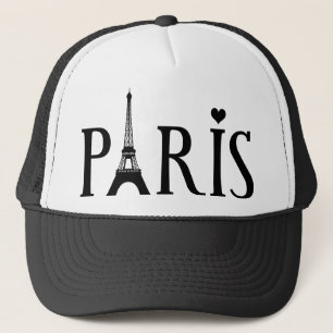 Casquette Paris avec la tour Eiffel et l'amour