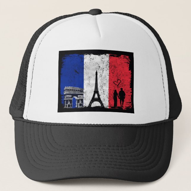 Casquette Paris ville de l'amour (Devant)