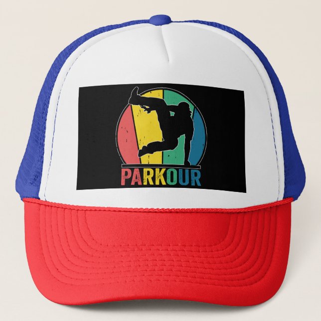 Casquette Parkour Free Running Training Traceur Retro (Devant)