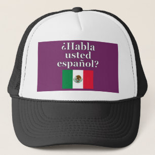 Casquette Parles-tu espagnol ? en espagnol. Fanion