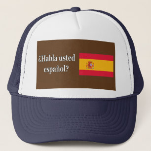 Casquette Parles-tu espagnol ? en espagnol. Indicateur wf