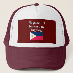 Casquette Parlez-vous le tagalog ? en tagalog. Fanion