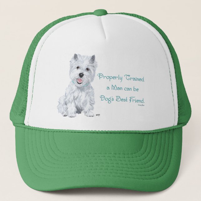Casquette Paroles de sagesse de Westie (Devant)