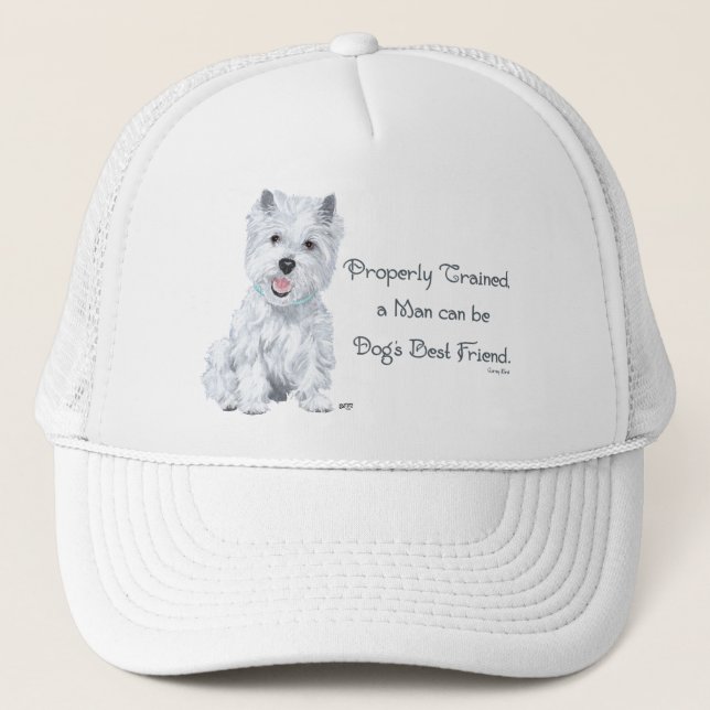 Casquette Paroles de sagesse de Westie (Devant)