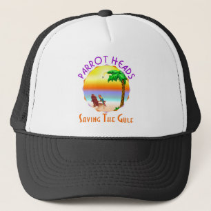 Casquette Parrot les têtes sauvant le Golfe de l'huile de B