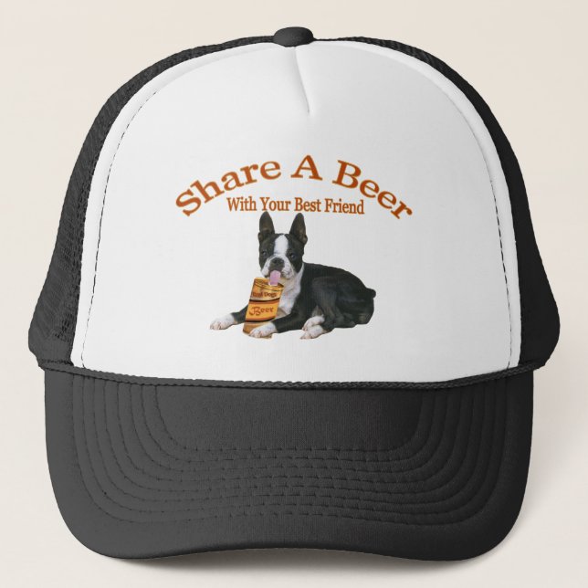 Casquette Part de Boston Terrier un habillement de bière (Devant)